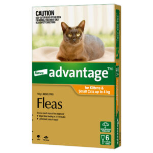 Advantage Orange Spot-On for Kittens & Small Cats - 6 Pack
