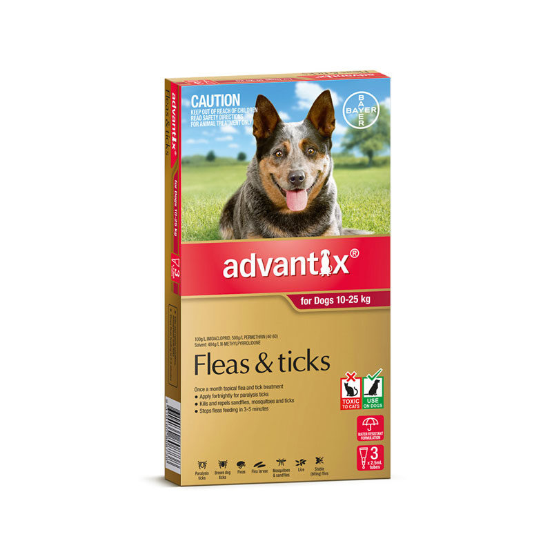 Advantix Red Spot-On for Large Dogs - 3 Pack