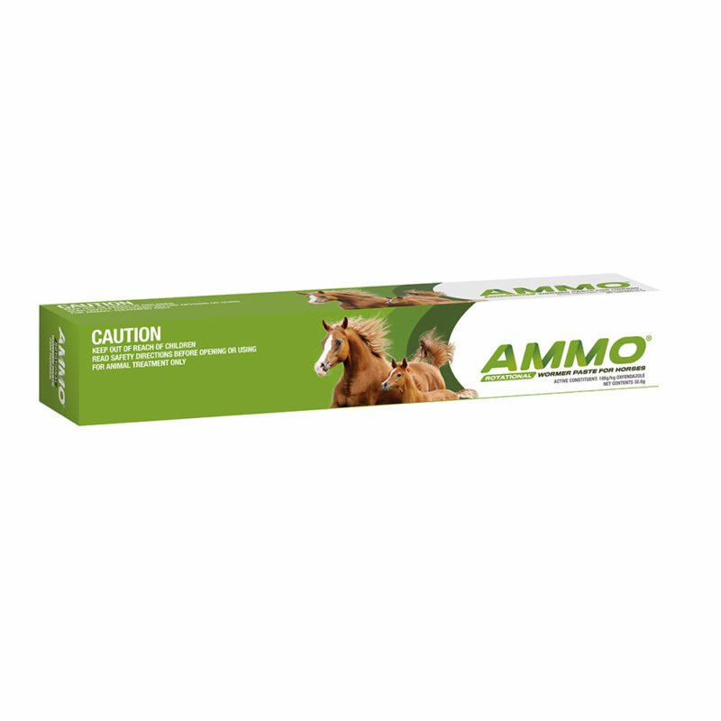 Ammo Rotational Wormer Paste for Horses and Foals 32.5g Syringe