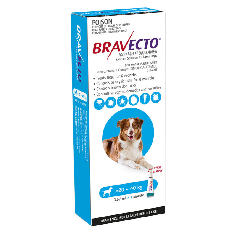 Bravecto Blue Spot-On for Large Dogs - Single