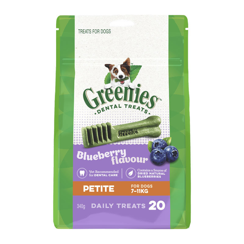 Greenies Blueberry Petite Dental Treats for Dogs - 20 Pack 1