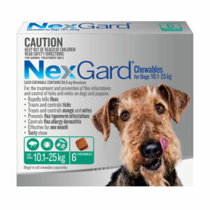 NexGard Green Chews for Large Dogs (10.1-25kg) - 6 Pack