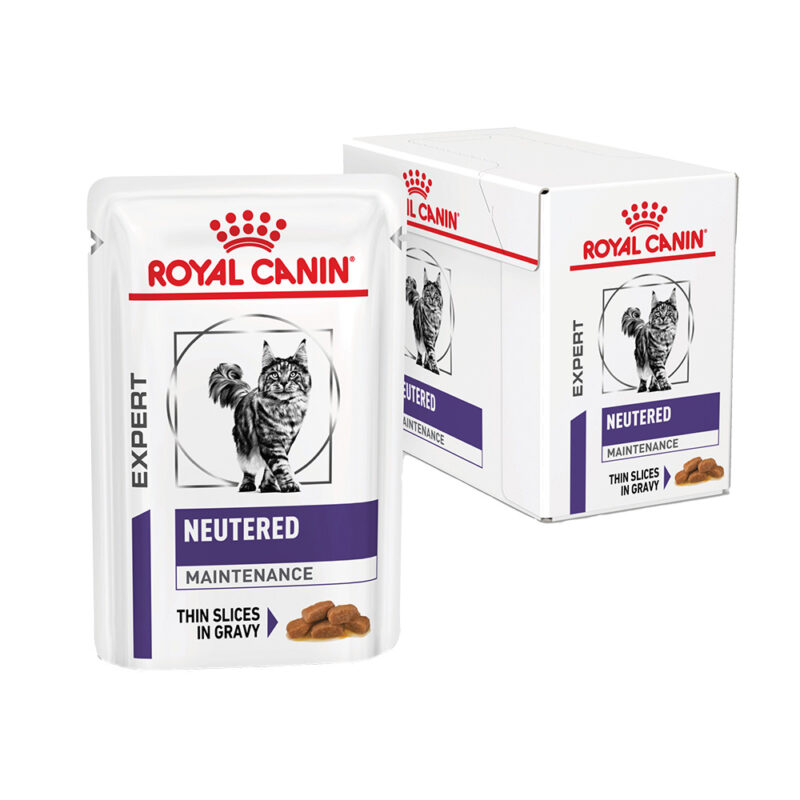 Royal Canin Vet Diet Feline Neutered Maintenance Wet Cat Food 12 x 85g Pouches