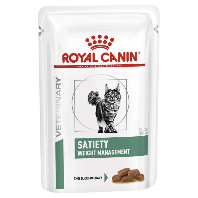 Royal Canin Vet Feline Satiety Weight Management Cat Wet Food 85g x 12 Pouches 1