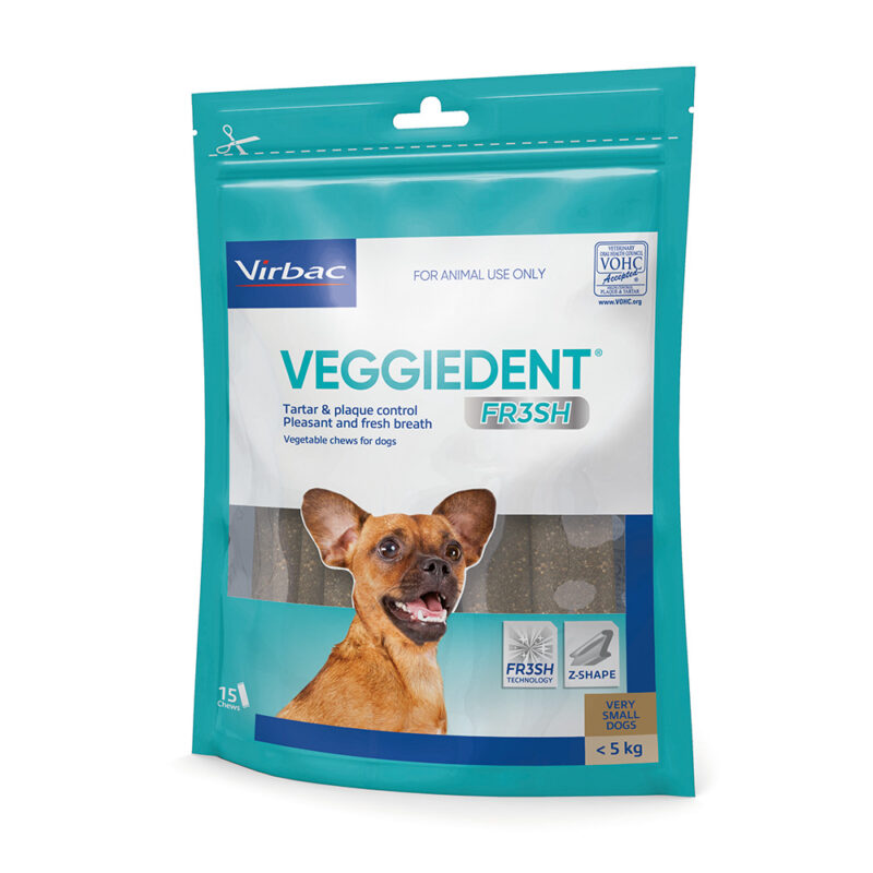 VeggieDent FR3SH Dental Chews for Extra Small Dogs - 15 Pack 1